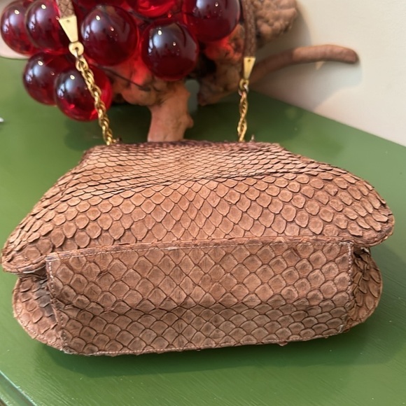 Magnin 🔥Sale🔥vintage python brown purse - Picture 6 of 13